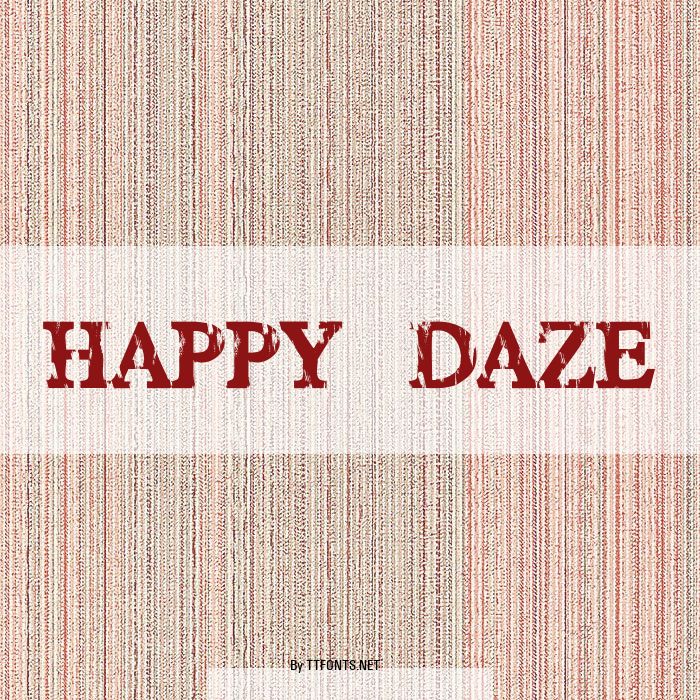HAPPY DAZE example